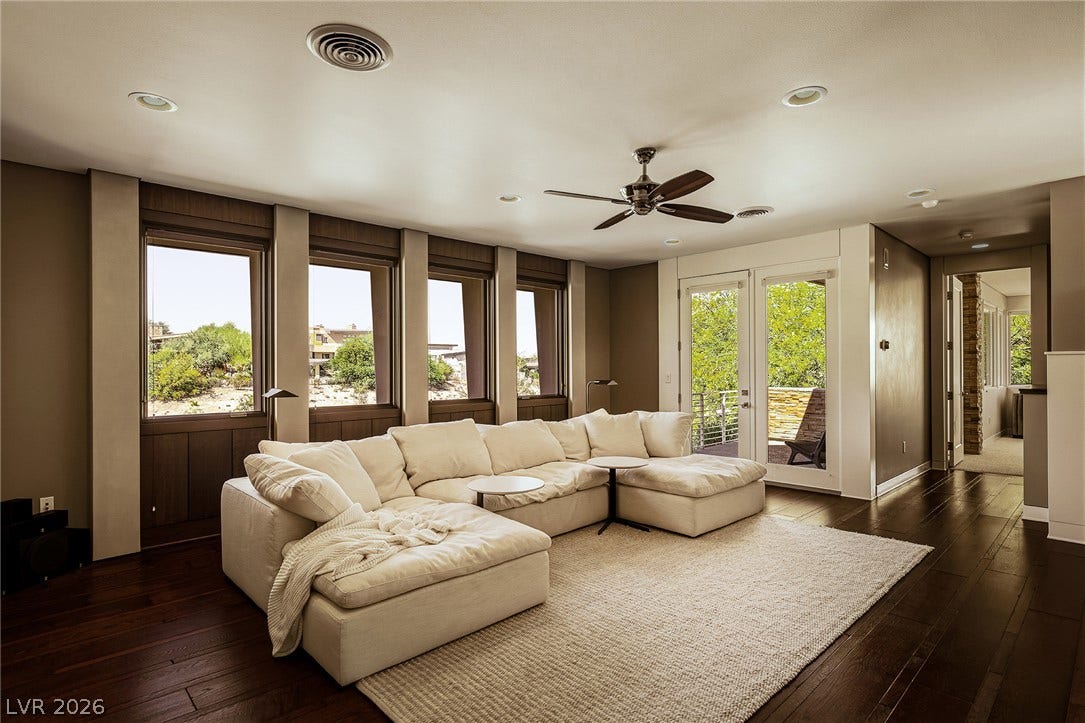 58 Meadowhawk Lane, Las Vegas, NV 89135 Upstairs Loft / Family Room With Wet Bar