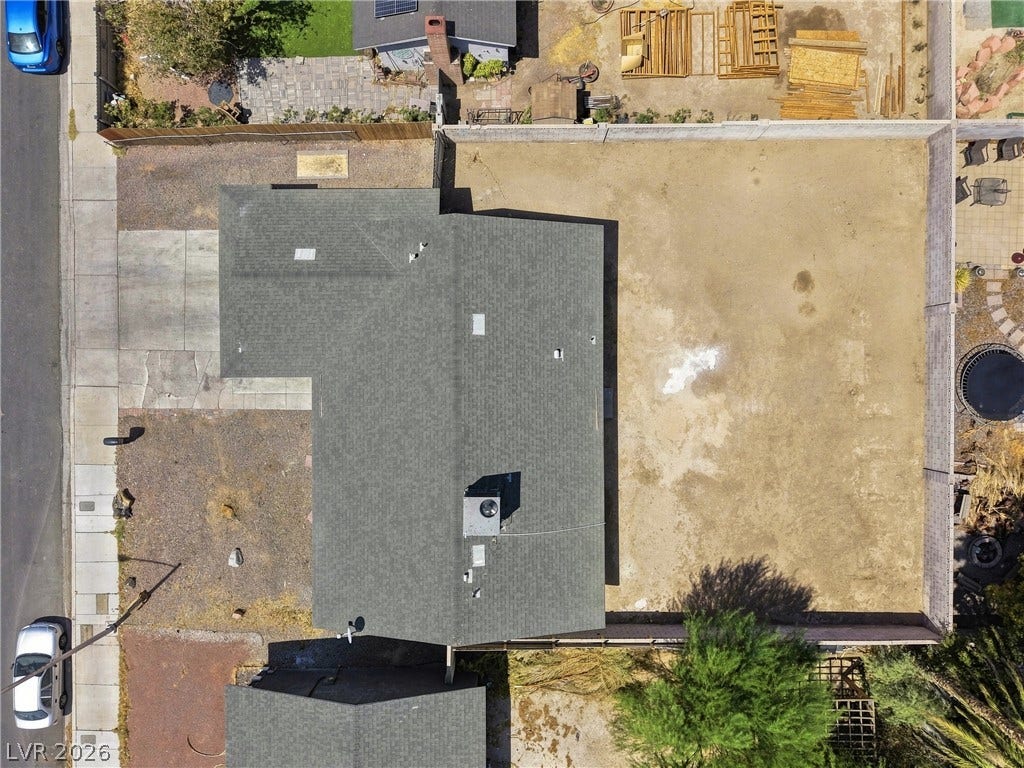 An aerial perspective showcases the expansive property boundaries and generous lot size.