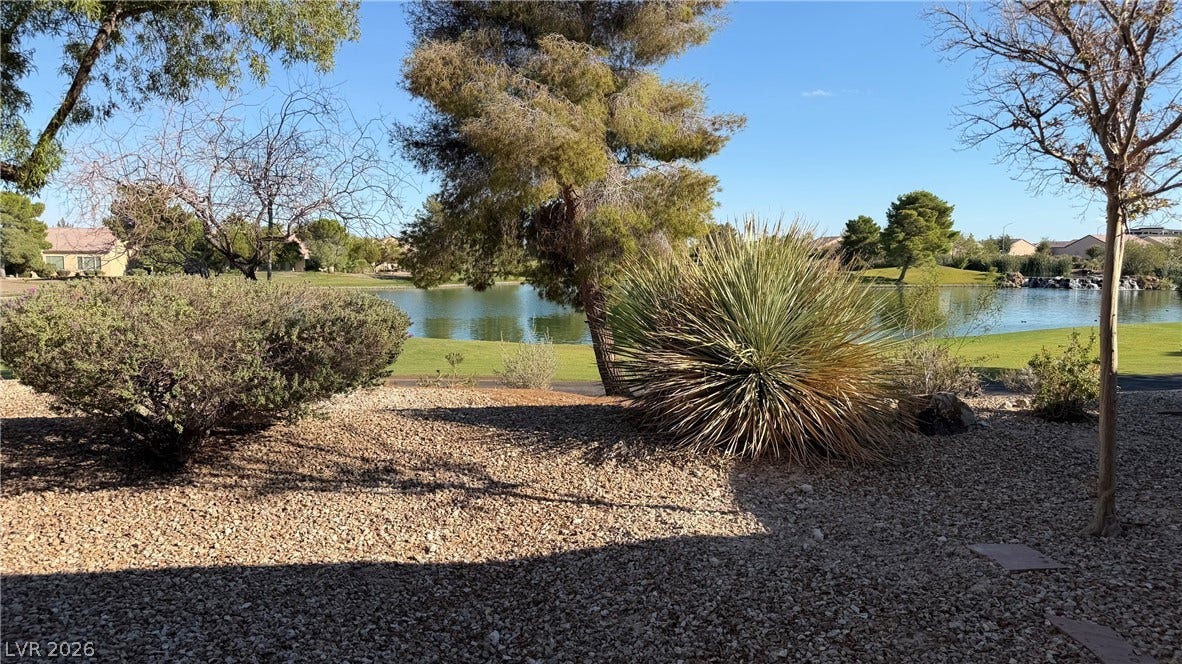 Panoramic view of the Man-made Lake from the backyard.
