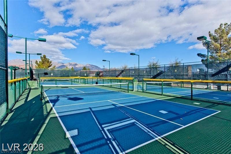 Pickleball courts.