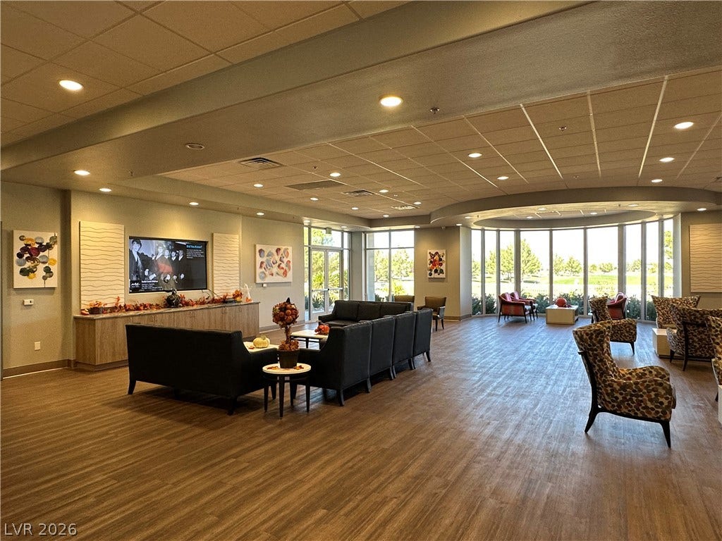 A spacious social lounge.