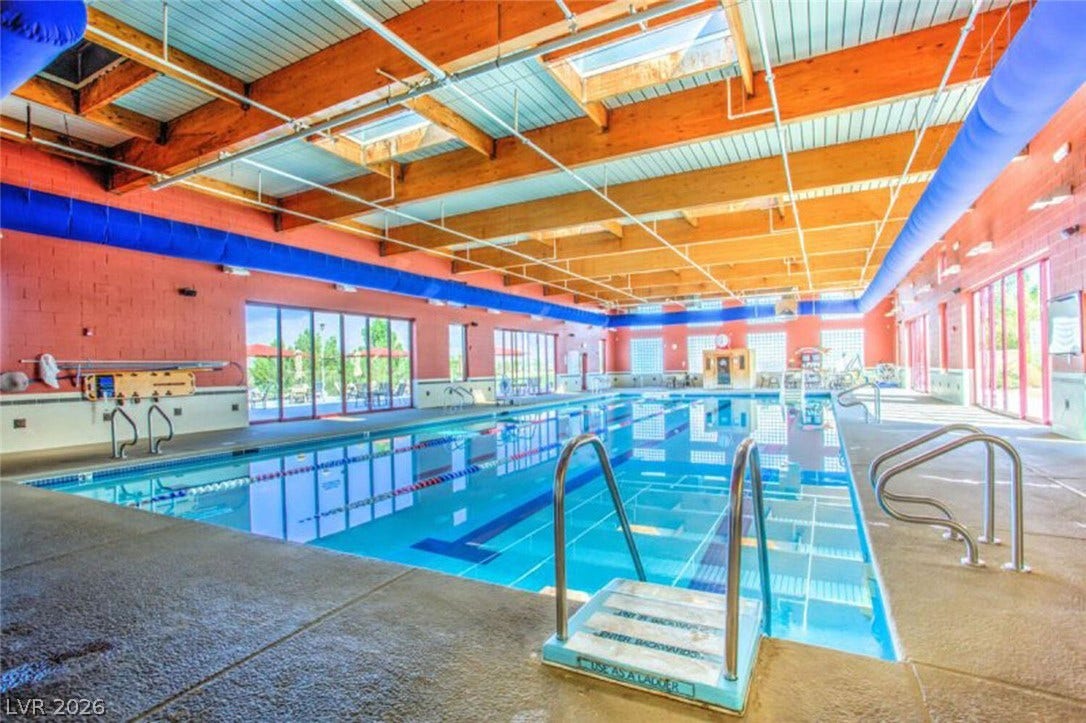 Heated indoor swimming pool, spa and sauna room.