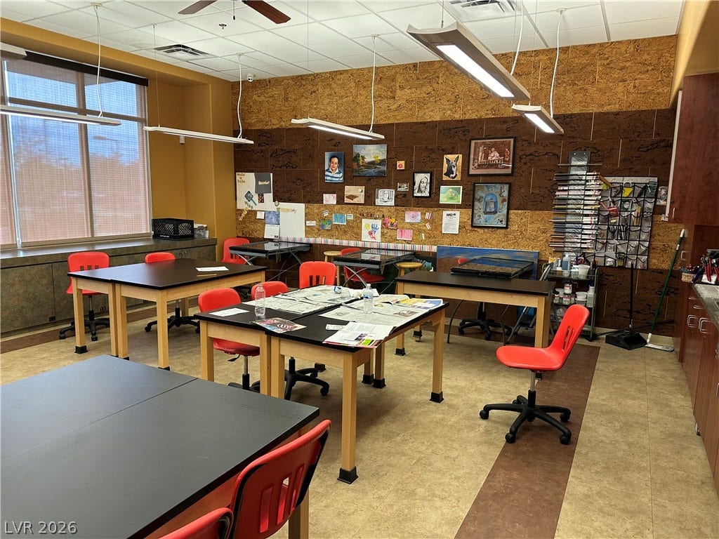 Arts and crafts classroom.
