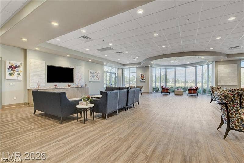 A spacious social lounge.