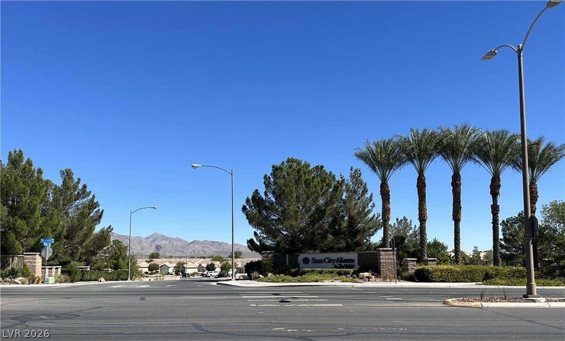 Sun City Aliante entrance from Aliante Parkway.