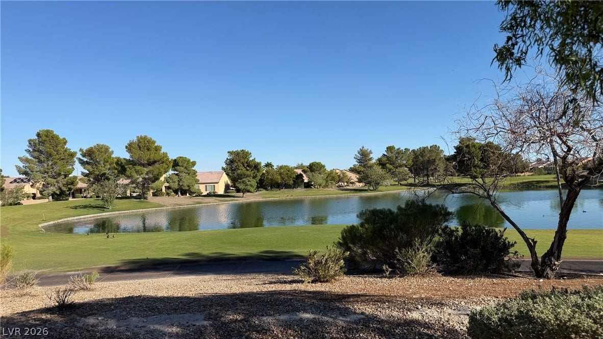 Panoramic view of the Man-made Lake from the backyard.