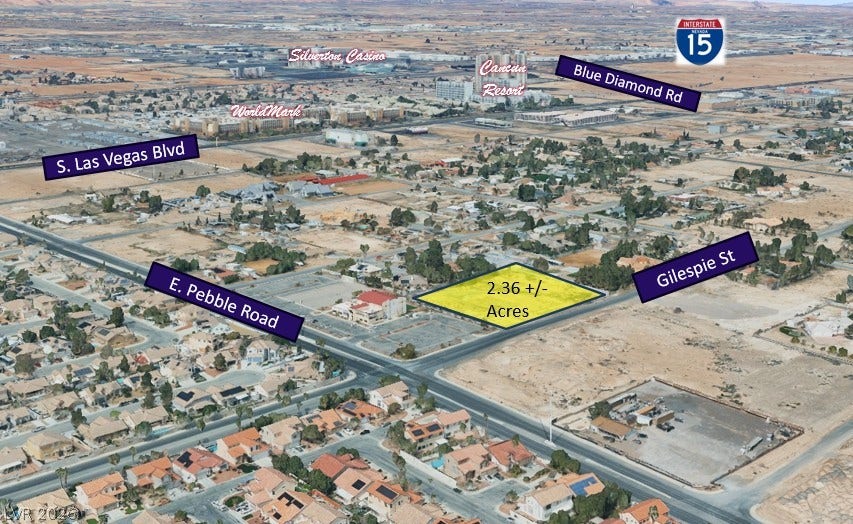 Gilespie Street, Las Vegas, NV 89123 A spacious development opportunity awaits on this expansive acreage parcel situated near key transportation corridors.