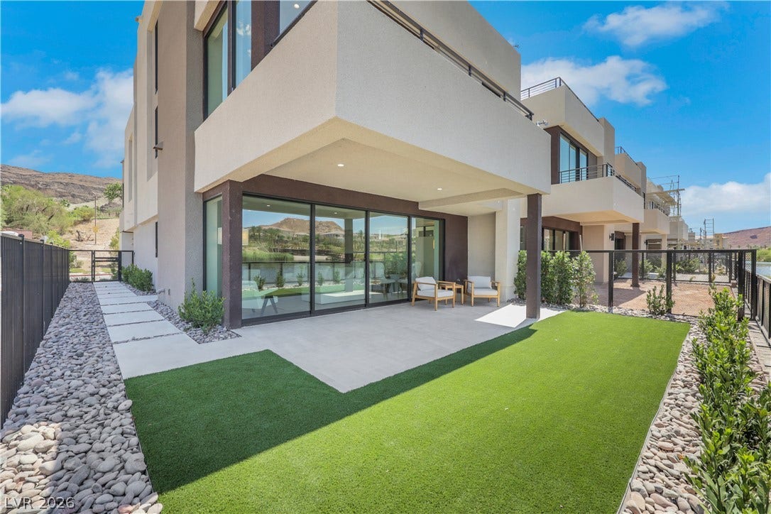 66 Lakefront Drive, Henderson, NV 89011 A modern outdoor living space, perfect for enjoying scenic views and entertaining guests.