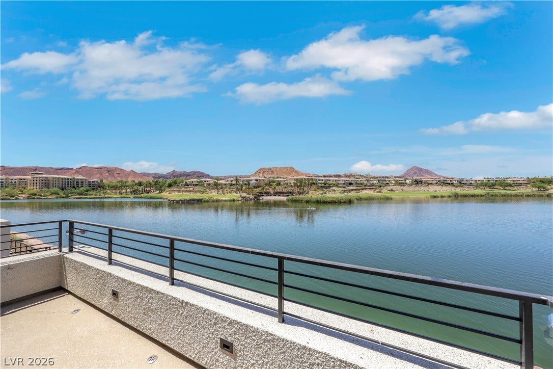 66 Lakefront Drive, Henderson, NV 89011 Enjoy tranquil lake views and mountain vistas from this generous outdoor deck.