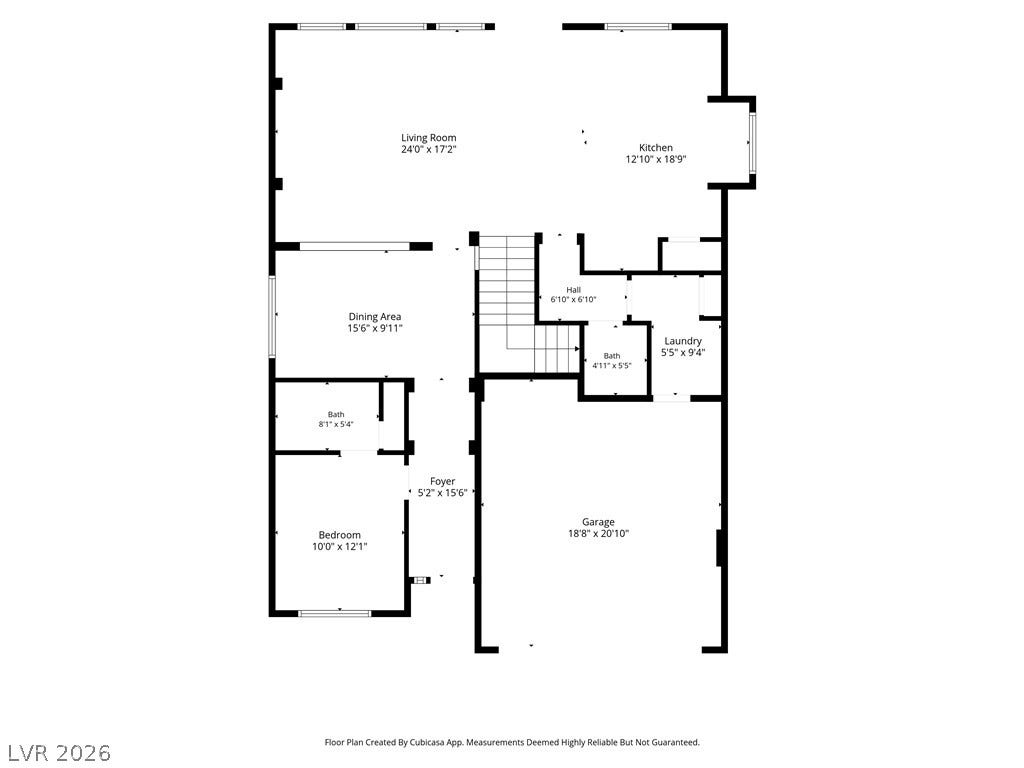 6571 Tangled Vines Avenue, Las Vegas, NV 89139 Clear layout detailing room dimensions and spatial relationships across the main level.