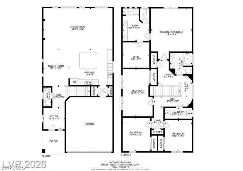 9804 Kodiak Island Court, Las Vegas, NV 89141 An organized floor plan showcases the dual-level layout and spatial flow of the home.