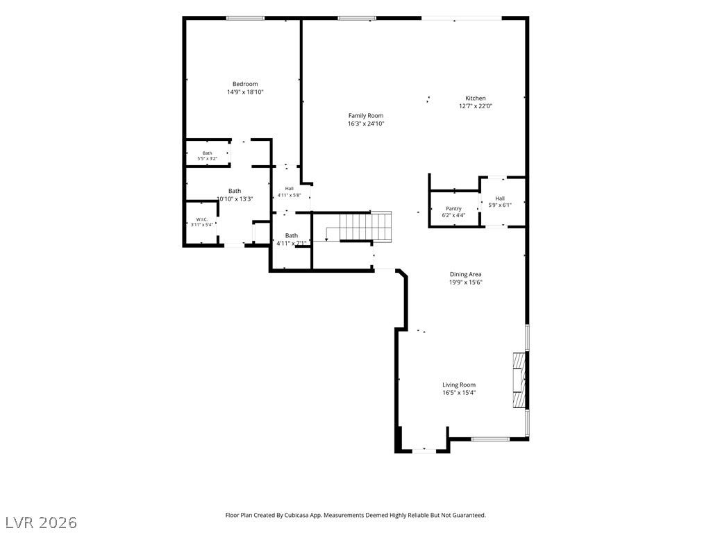 A detailed layout map outlines the functional flow and spacious dimensions of this residential floor plan.