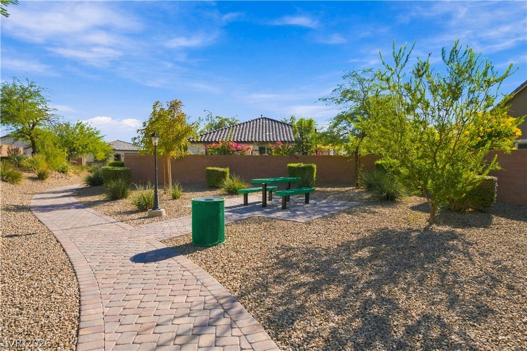 4209 Fairywren Drive, North Las Vegas, NV 89031 An inviting stone walking trail winds through the community.