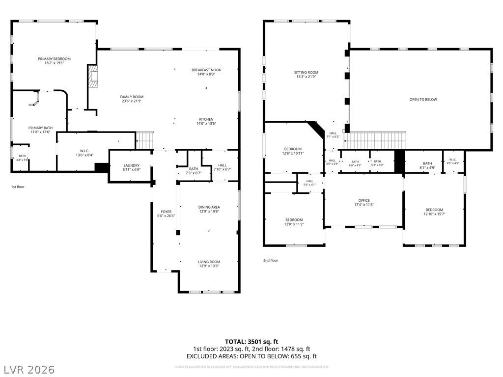 926 Loma Bonita Place, Las Vegas, NV 89138 A detailed layout illustrates the spacious two-story design of this beautifully planned home.
