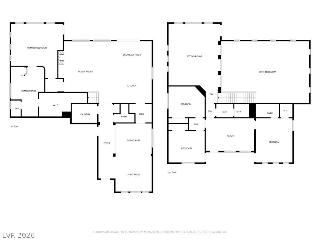 926 Loma Bonita Place, Las Vegas, NV 89138 A detailed layout illustrates the functional flow across two floors of this home.