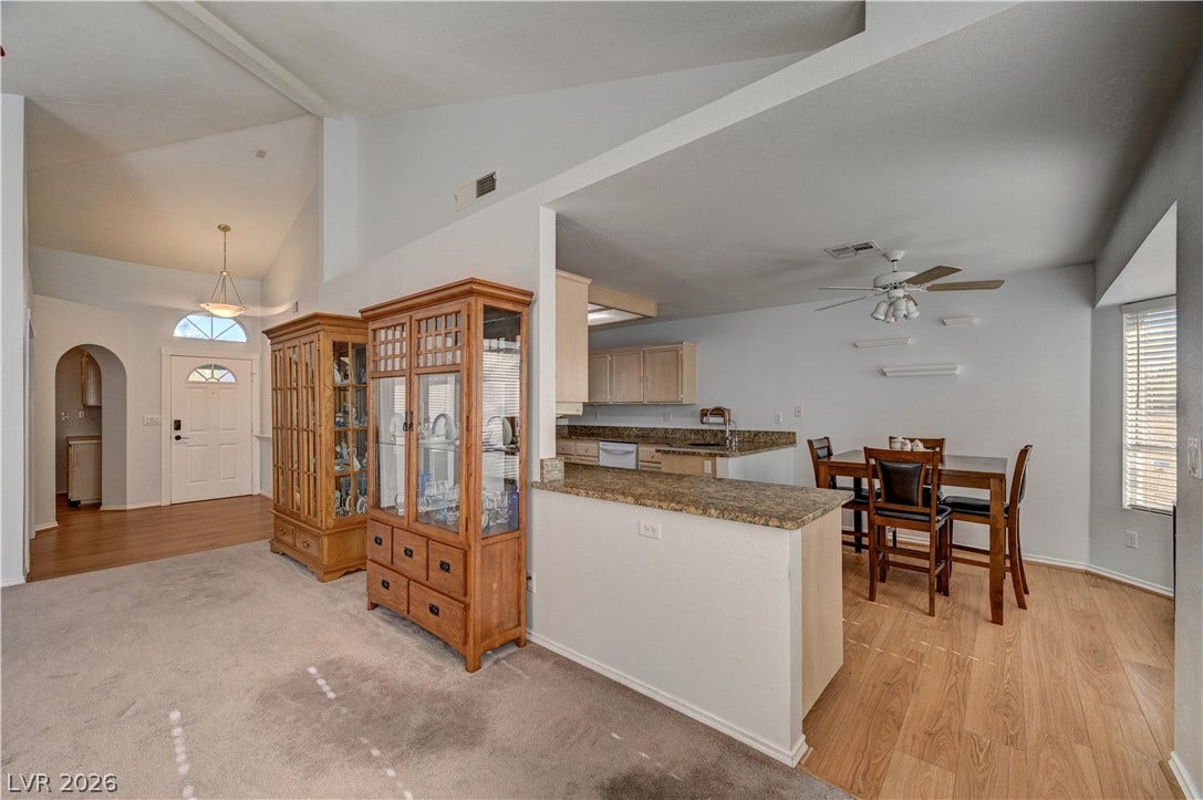 5413 Painted Mirage Road, Las Vegas, NV 89149 Living open to kitchen