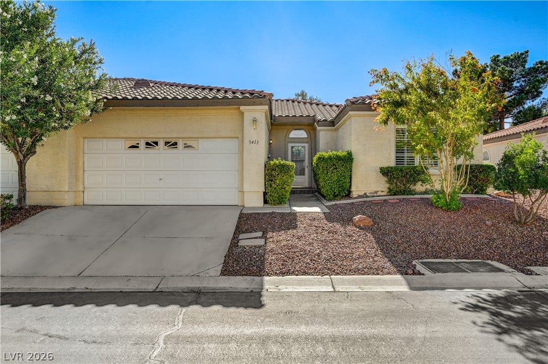 5413 Painted Mirage Road, Las Vegas, NV 89149 Townhome located in Painted Desert Guard Gated Golf Community