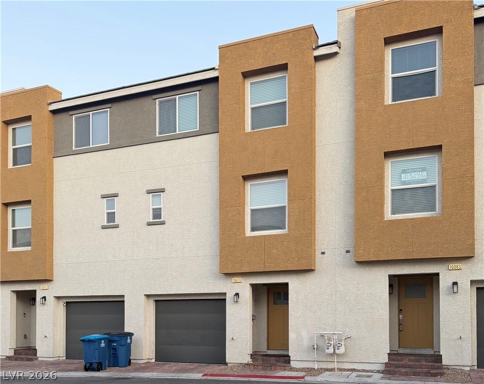 10079 Vibrant Moon Avenue, Las Vegas, NV 89129 Clean lines and modern design define this multi-story residence with convenient garage access.