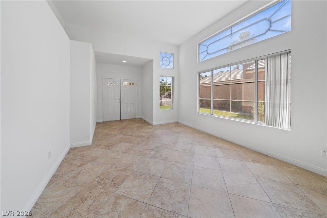 Living room shown as vacant