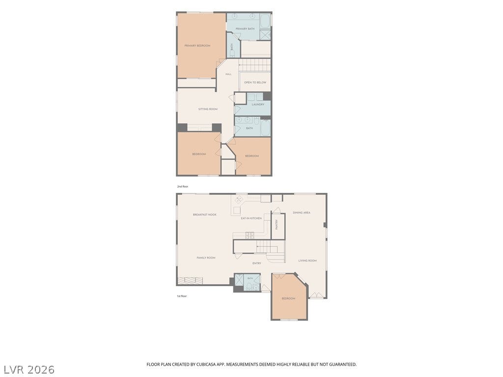 10474 Rustyville Court, Las Vegas, NV 89129 A comprehensive two-story layout offering distinct living zones and private quarters.