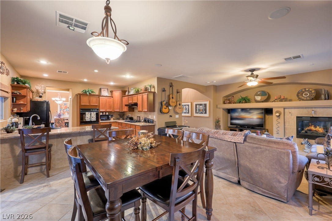 10474 Rustyville Court, Las Vegas, NV 89129 This area is very open and offers more of a Great Room feel.