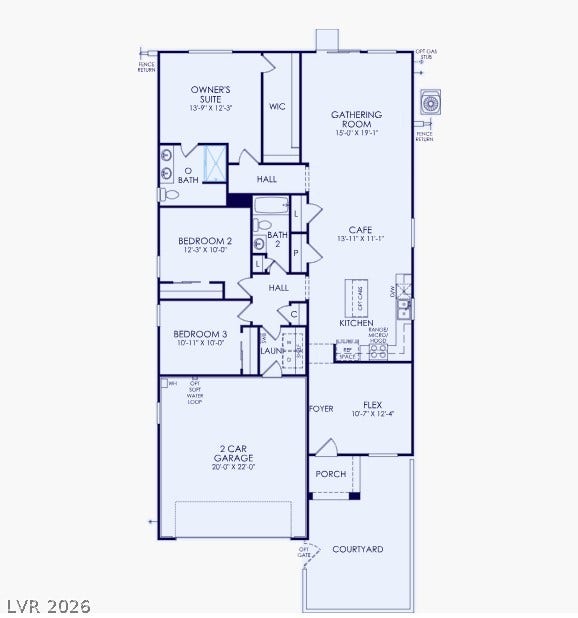 1216 Desert Halo Drive, Henderson, NV 89015 An intuitive single-story layout optimizes flow between shared living areas and private bedrooms.