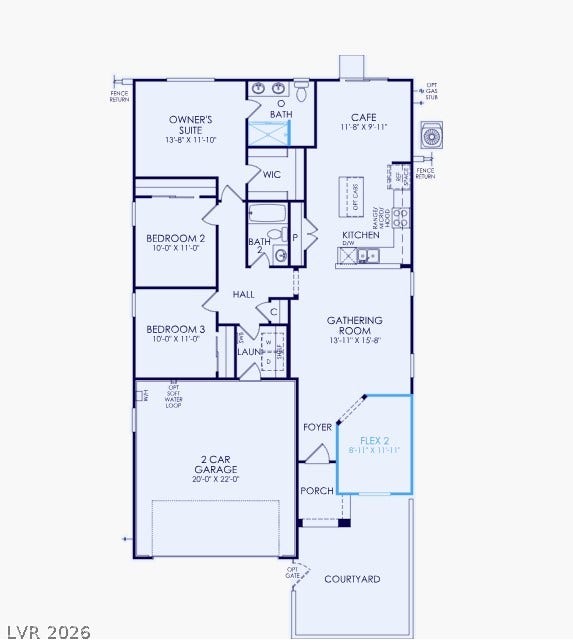 An intuitive single-story layout optimizes space and seamless flow for modern daily living.