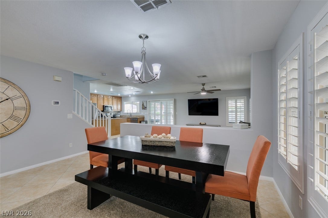 236 Fox Lake Avenue, Las Vegas, NV 89148 An open dining area links seamlessly to the kitchen and living spaces.
