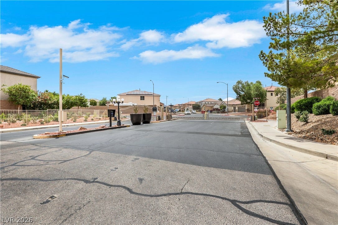 625 Bighorn Creek Street, Henderson, NV 89002 Secure community entrance with an inviting gated entry.