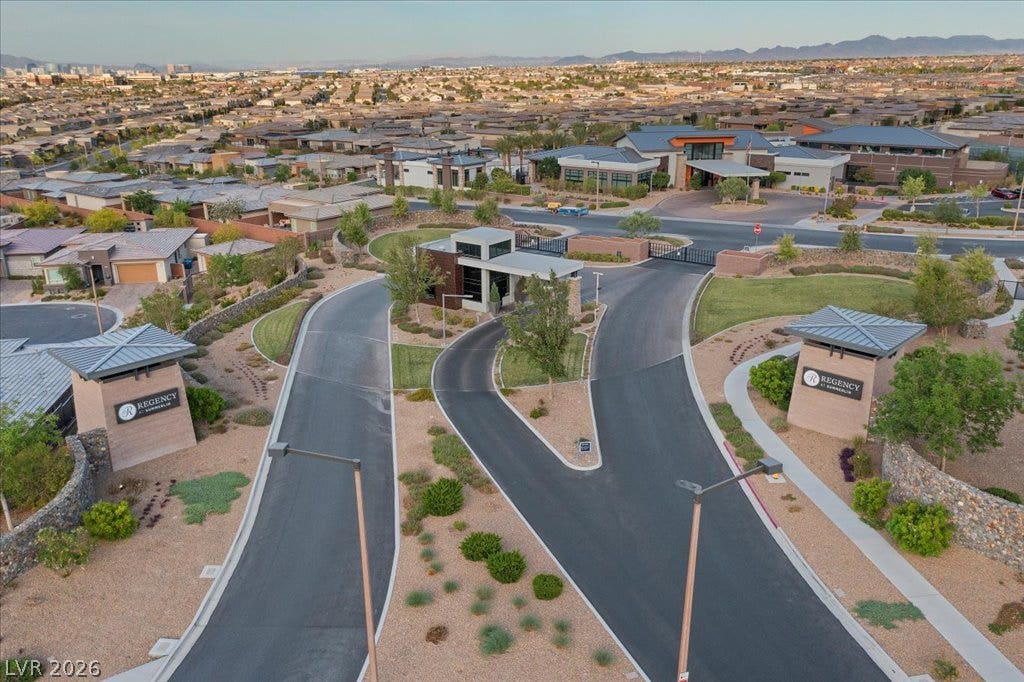 6722 Desert Crimson Street, Las Vegas, NV 89148 An elegant gated entry welcomes residents to this beautifully planned neighborhood community.