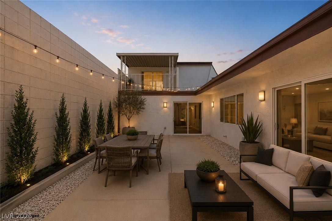 3471 One Nation Avenue, Las Vegas, NV 89121 Virtually Staged balcony.