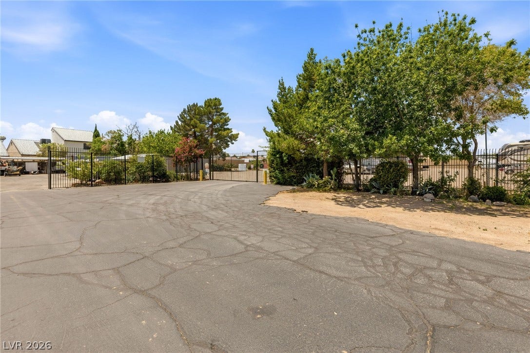 3471 One Nation Avenue, Las Vegas, NV 89121 Secure gated access enhances the privacy and security of this expansive lot.