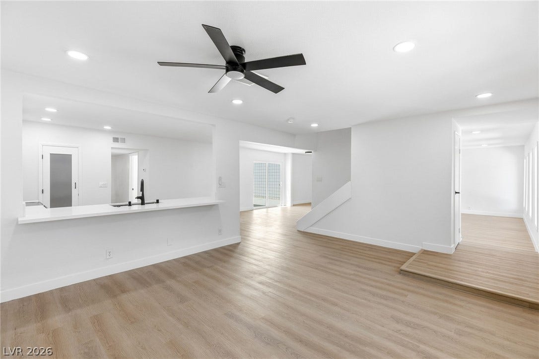 3471 One Nation Avenue, Las Vegas, NV 89121 Clean lines and a spacious layout create a refreshing atmosphere throughout this residence.