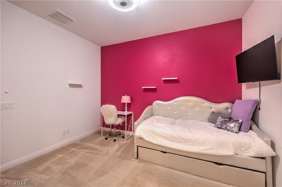Two Generous Secondary Bedrooms with Ceiling Fans