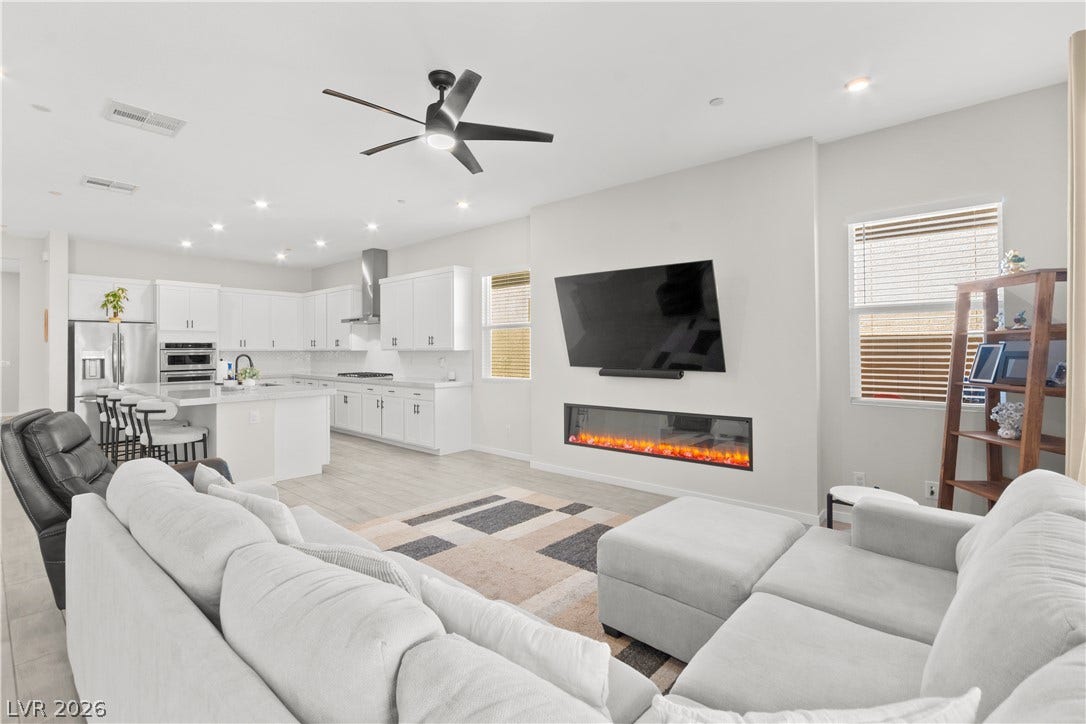 848 Purser Street, Henderson, NV 89011 Seamless transition defines this open concept design integrating the kitchen and main gathering space.