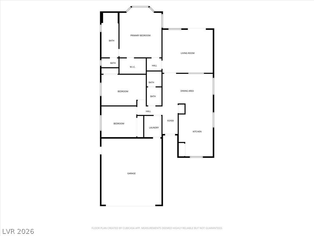 4911 S Castello Way, Pahrump, NV 89061 An organized single-level layout details the flow between living spaces and private quarters.