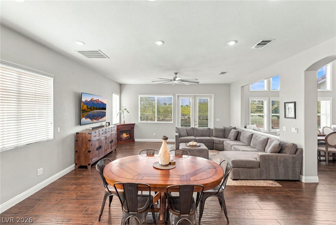 2984 Via Della Amore, Henderson, NV 89052 Polished tile flooring and recessed lighting define this open-concept layout.