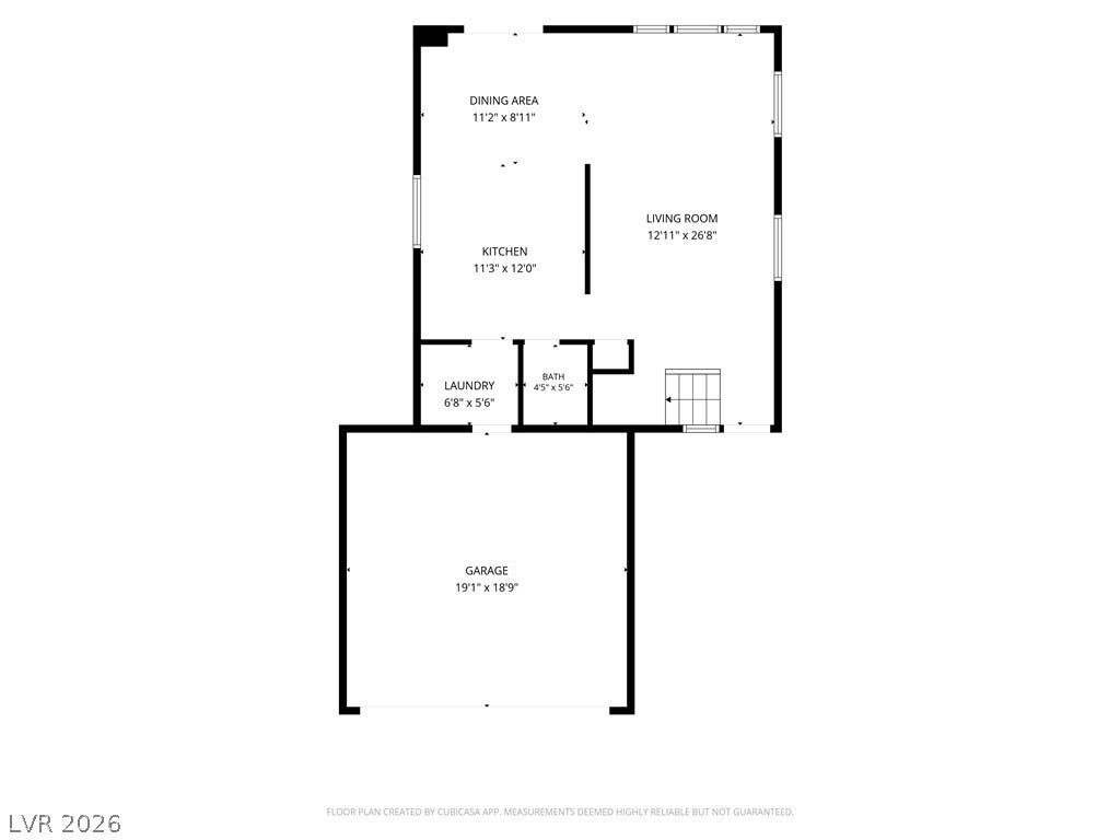 An intuitive floor plan displays the spatial arrangement of the main living levels.