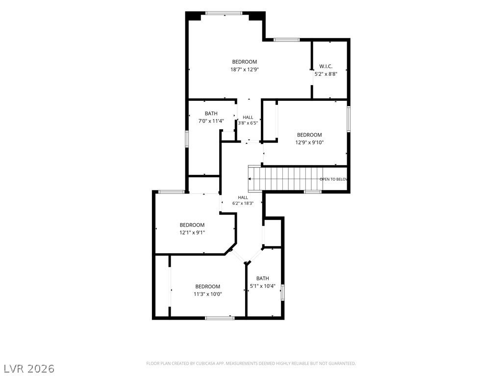 A detailed layout map displays the upper level rooms and overall flow.