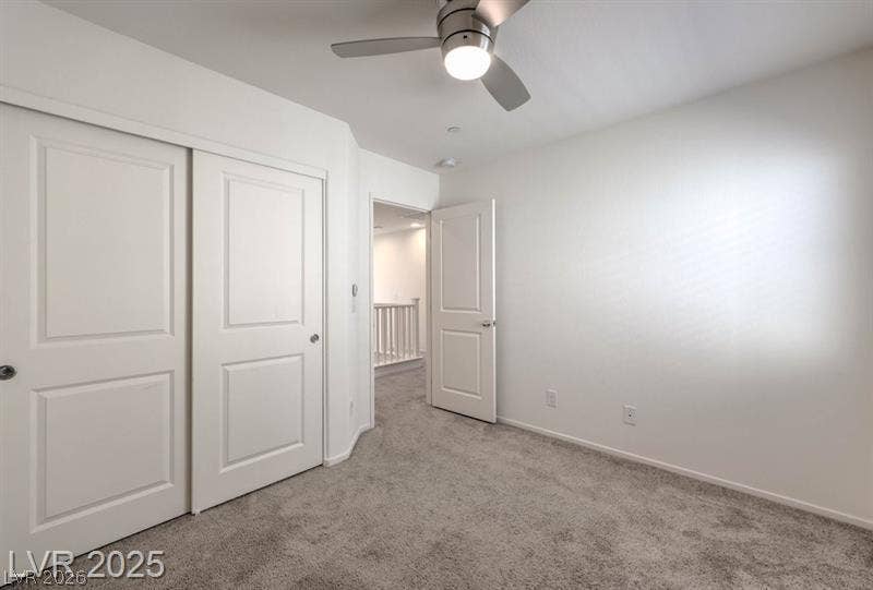 4134 San Cuervo Way, Las Vegas, NV 89115 Soft carpeting pairs with neutral walls in this comfortable secondary bedroom.