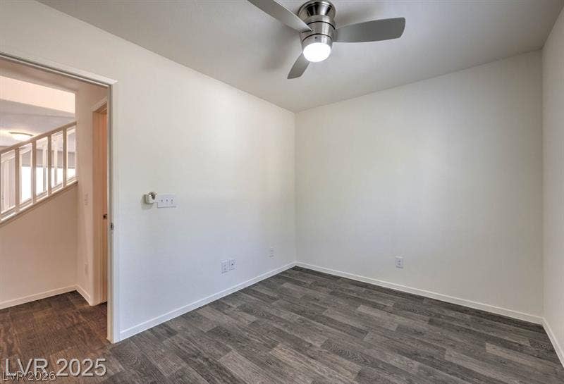 4134 San Cuervo Way, Las Vegas, NV 89115 Smooth walls and modern plank flooring define this versatile interior space.