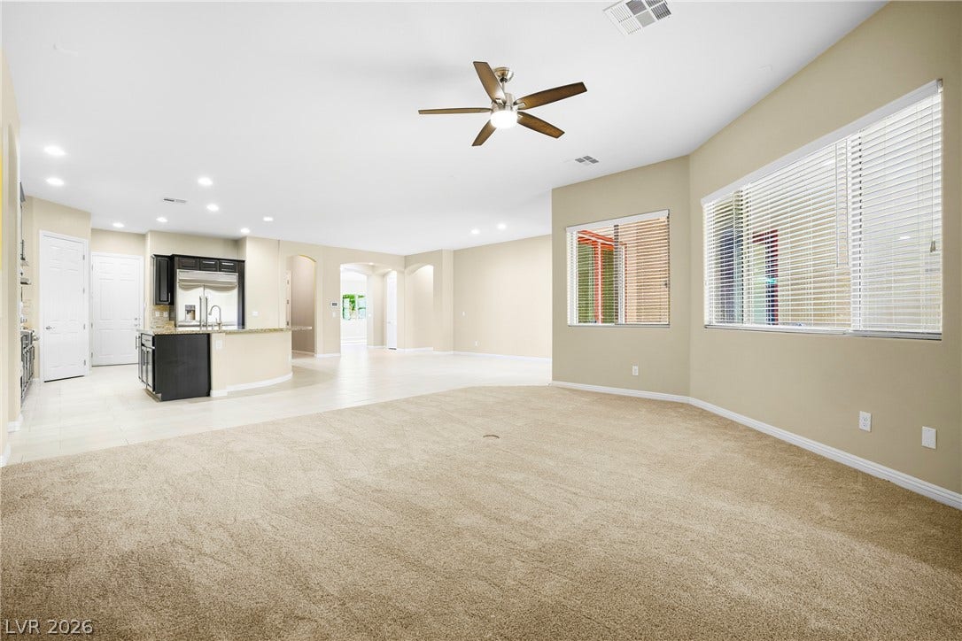 7230 Fresh Harvest Avenue, Las Vegas, NV 89131 Incredibly spacious! Is also already wired for Surround Sound.