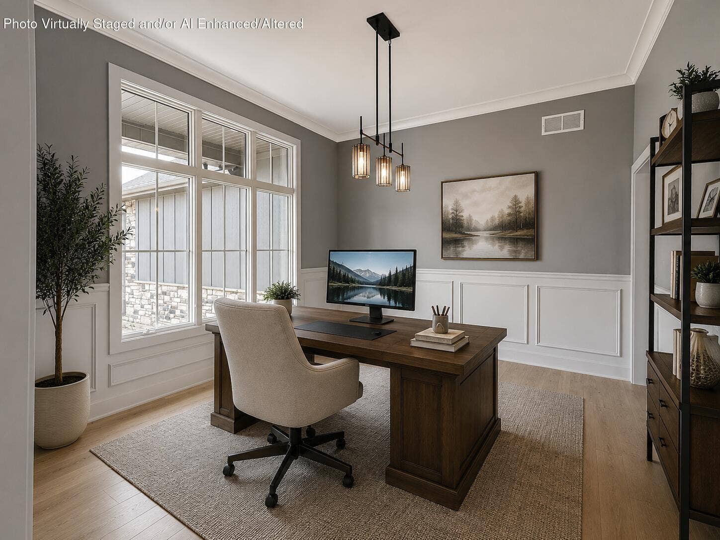 10148 Springlake Road, St. John, IN 46373 Virtually Staged Home Office