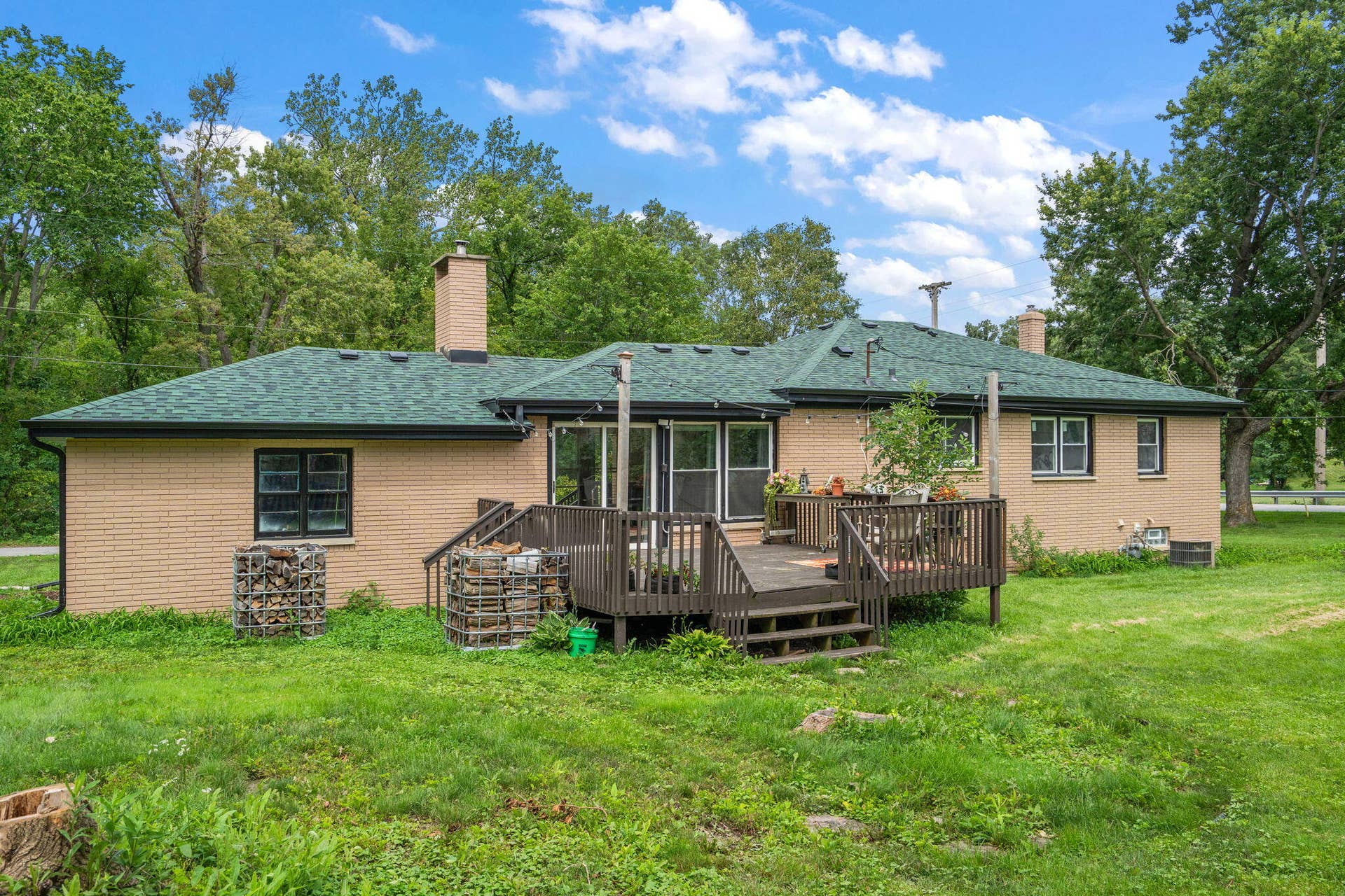 Back of Home with Deck