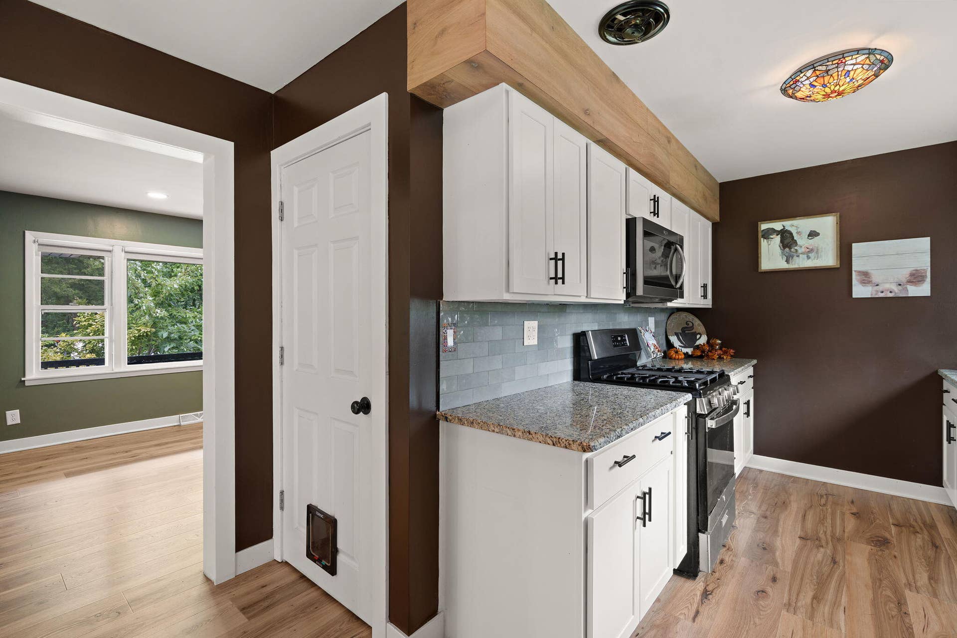 Kitchen entryway to Dining Area