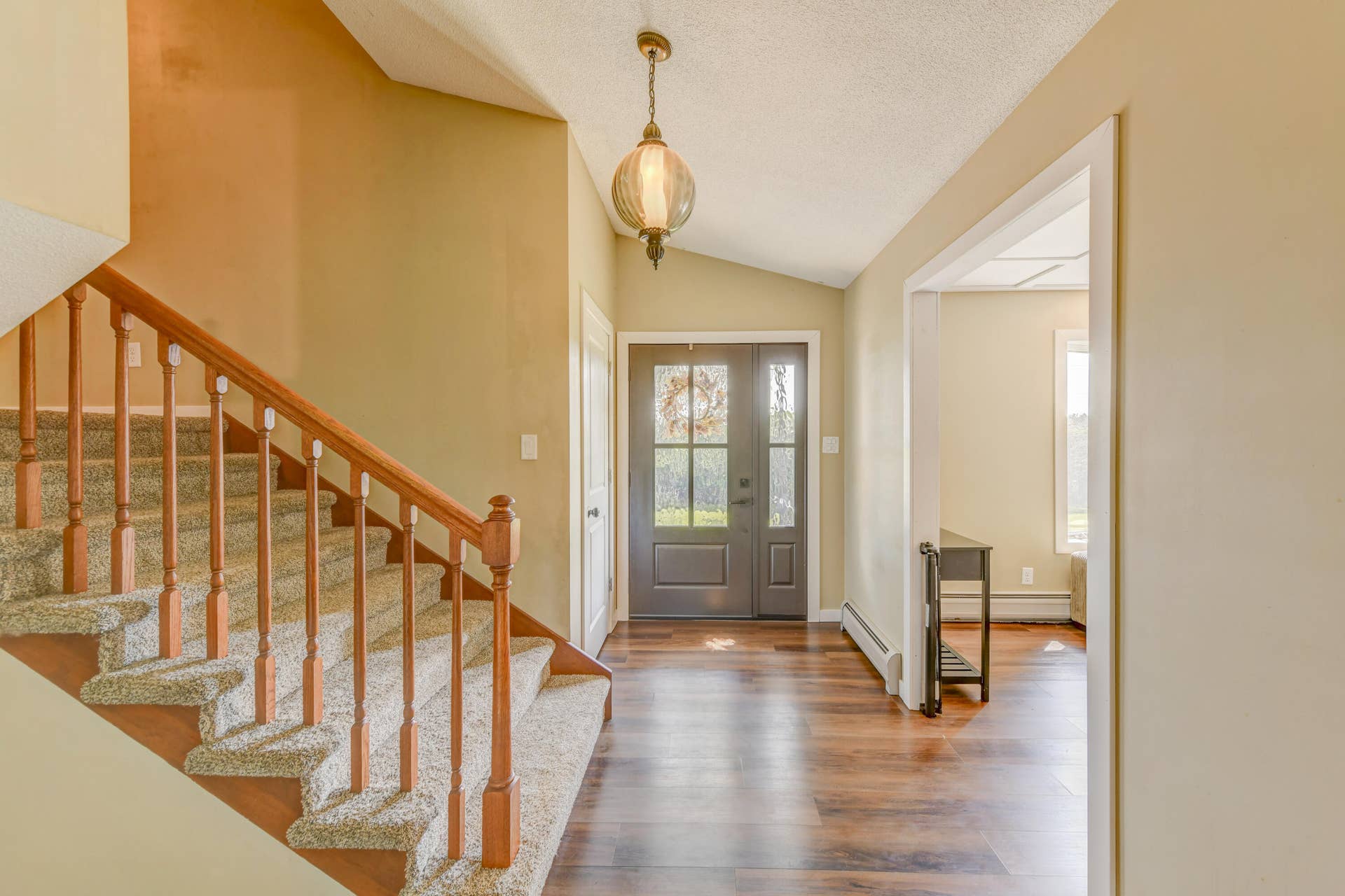 View of entryway from dining room
