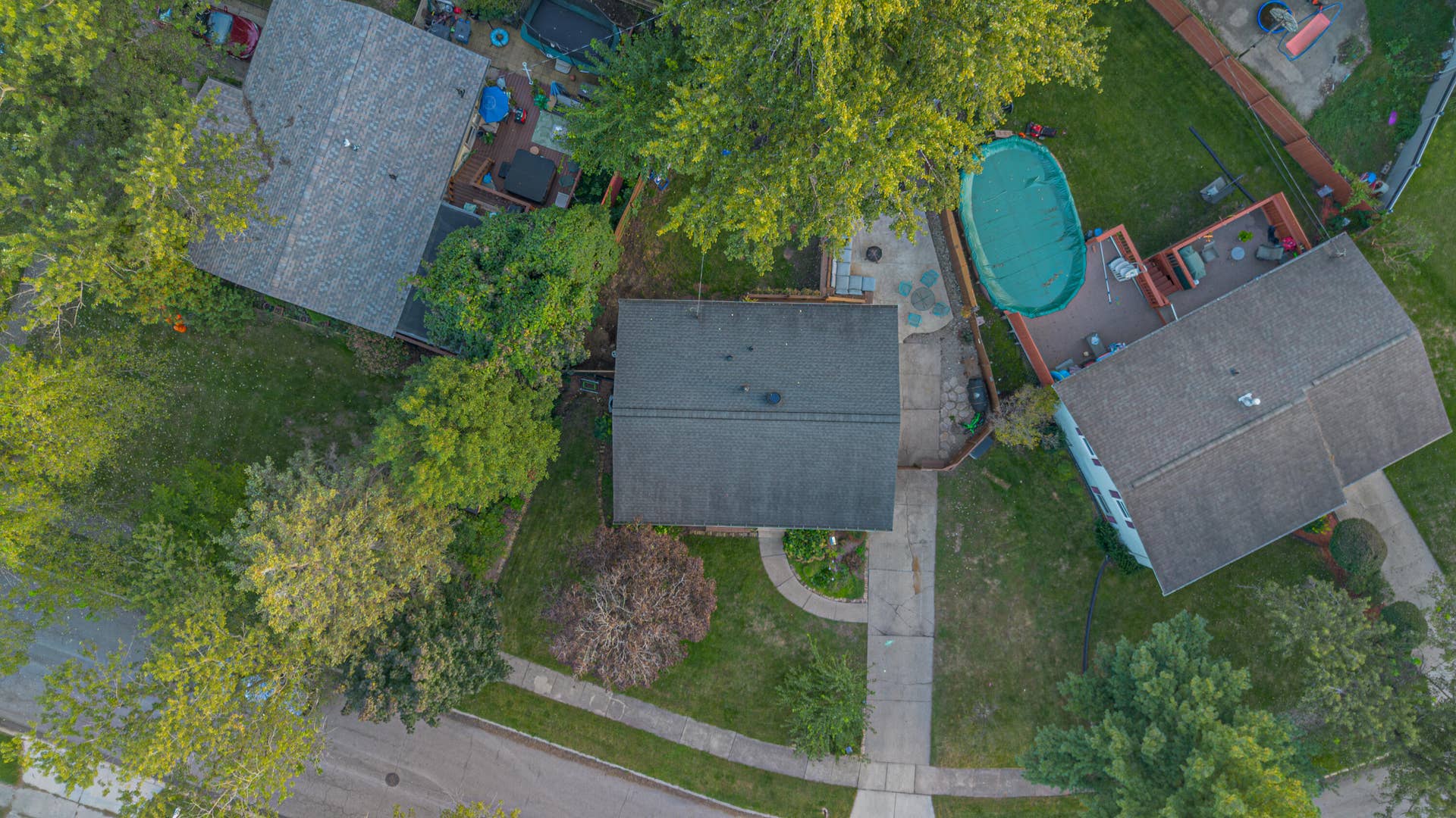 3542 Hampden Road, Michigan City, IN 46360 Aerial Roof - 3