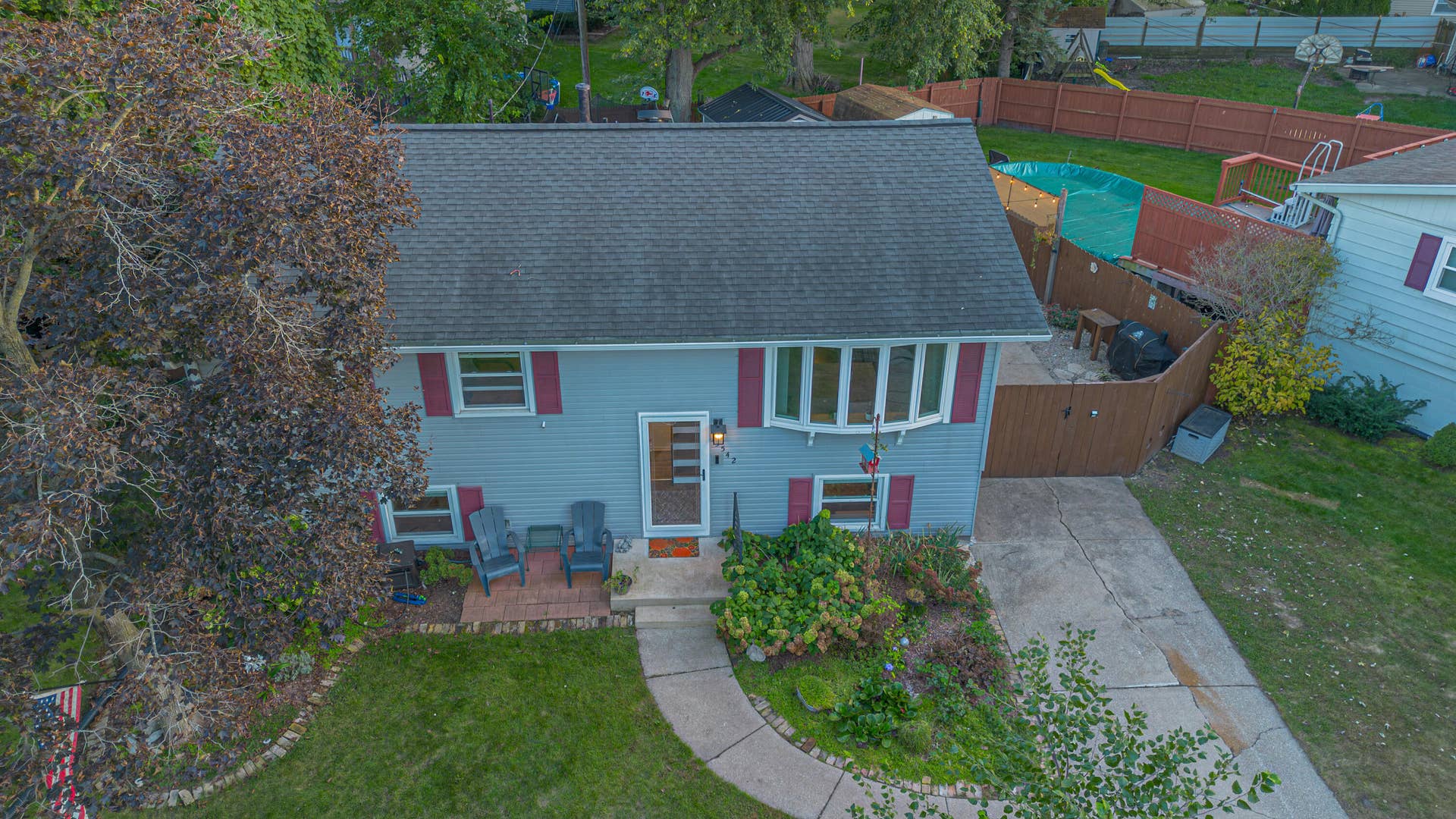 3542 Hampden Road, Michigan City, IN 46360 Aerial Roof - 3