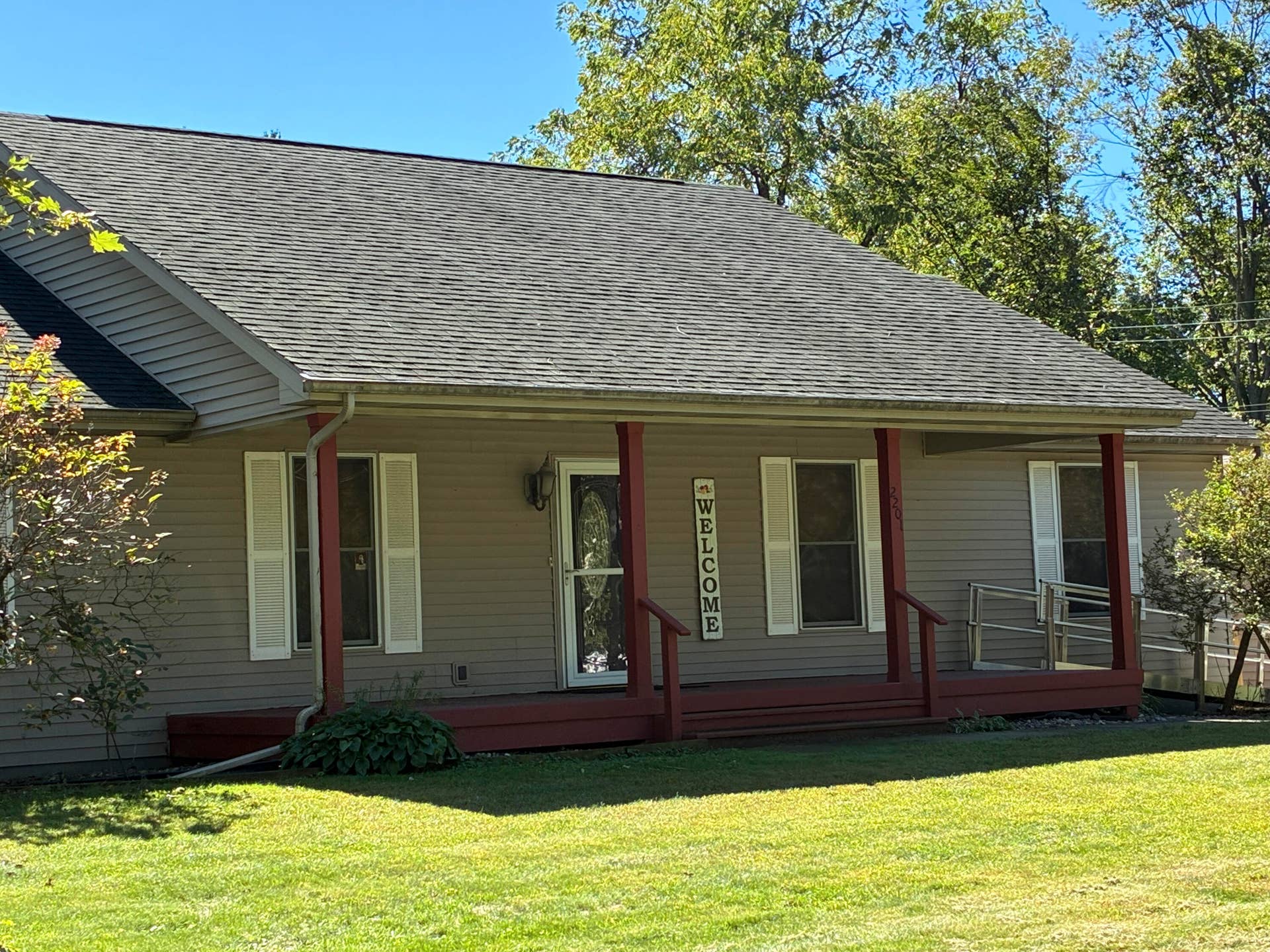 Welcoming front porch
