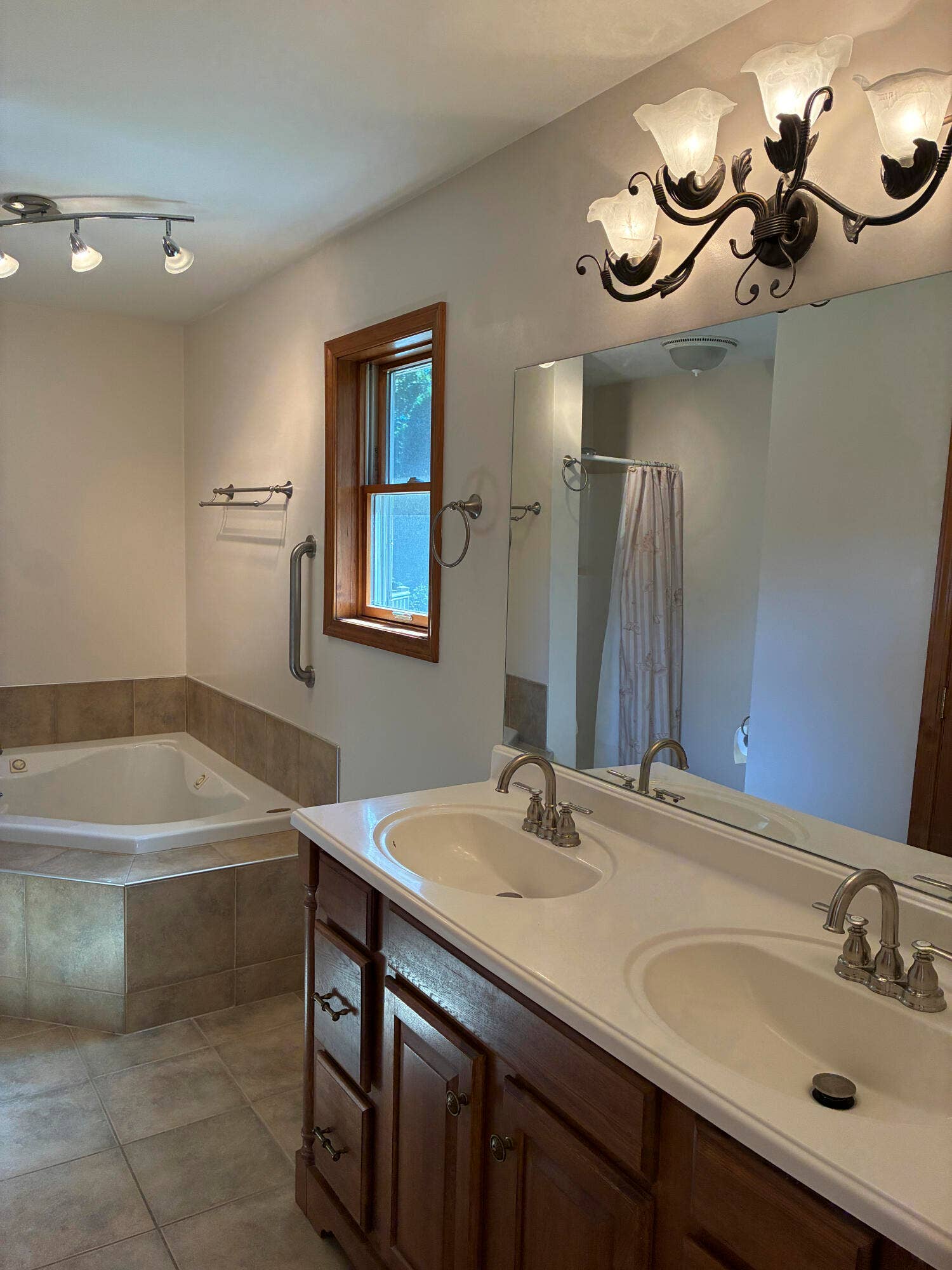 Primary bath double vanity
